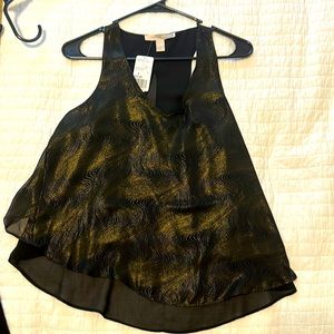 New with tags! Black and Gold Forever 21 blouse